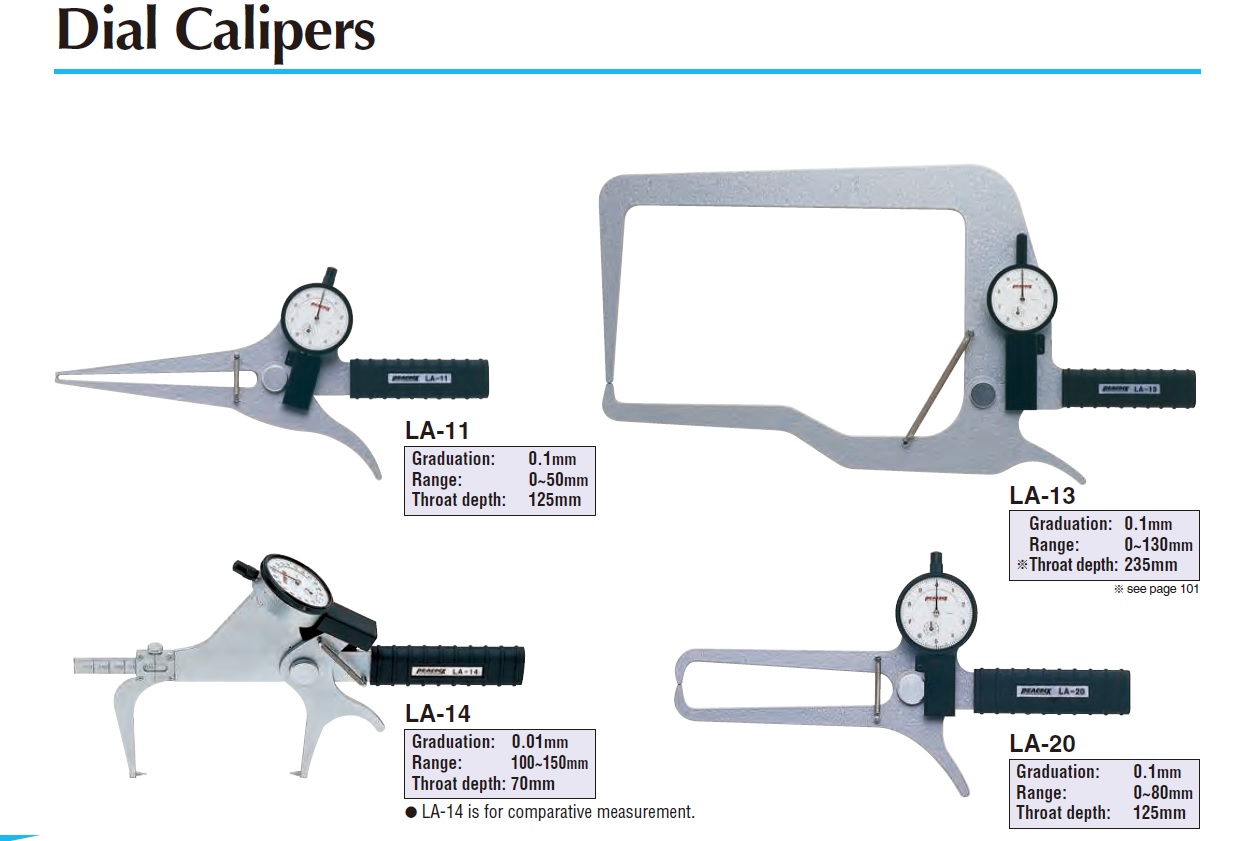 Ichiban Precision Sdn Bhd Peacock Peacock Dial Calipers LA series